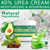 KANZA 40% Urea Cream for Cracked Feet & Hands | Foot Callus & Skin Repair