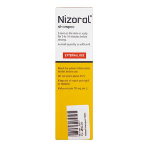 Nizoral Shampoo, Anti-Dandruff , Ketoconazole 20mg/g, 100ml